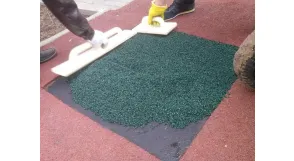 Ремонт покрытий из резиновой крошки